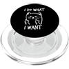 Cute Kitten Cat Lover Faccio quello che voglio divertente gatto dito medio amante del gattino PopSockets PopGrip per MagSafe