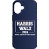 Kamala Harris Tim Walz '24 Support Campa Custodia per iPhone 16 Harris Walz 2024 Rendi l'America gentile di nuovo citazione di Harris Waltz