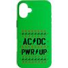 AC/DC Custodia per iPhone 16 Plus Ufficiale AC/DC PWR UP Stitch Pixels Christmas