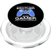 PC Gaming Novelty Gift Gamer Video Game Divertente design di gioco per fratello gamer ragazzi bambini amanti del gioco PopSockets PopGrip per MagSafe