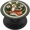 One More Chapter Studio Deer Reading in a Meadow per gli amanti dei libri, lettori Kindle PopSockets PopGrip Adesivo