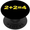 2 Plus 2 Equals 4 2 Più 2 Uguale 4 PopSockets PopGrip Adesivo