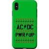 AC/DC Custodia per iPhone XS Max Ufficiale AC/DC PWR UP Stitch Pixels Christmas