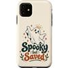 Cute Ghost Halloween Custodia per iPhone 11 Divertente fantasma cristiano Halloween Spooky Salvato