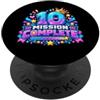 Milestone Ten Celebration Co. Missione Completa 10 ° Compleanno Celebrazione Gamer PopSockets PopGrip Adesivo