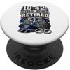 Regalo di fine carriera per agente di po 10-42 End of Watch Camicia da poliziotto in pensione PopSockets PopGrip Adesivo