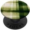generic Grafica Preppy Cottagecore Plaid Verde PopSockets PopGrip Adesivo