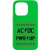 AC/DC Custodia per iPhone 15 Pro Ufficiale AC/DC PWR UP Stitch Pixels Christmas