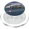 Ghostbusters Ecto 1 Auto Angolata 1984 Anni '80 Titolo Testo Mezzitoni PopSockets PopGrip per MagSafe