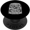 Cool And Funny Designs for Moms And Dads Husband Daddy Protector Hero PopSockets PopGrip Adesivo