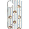 Boho Animal Lover Illustrations Custodia per iPhone 16 Plus Carino Riccio Cuori e Strisce