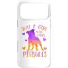 Just a Girl who Loves Pitbulls TS Gifts Custodia per iPhone 17 Pro Max Just a Girl Who Loves Pitbulls - Carino Pitbull amante del cane