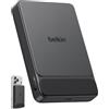 Belkin UltraCharge Power Bank Magnetico 1000mAh con Porta USB-C - Nero | Caricatore Portatile 10000mAh Sottile Wireless, Certificato Qi2 25W, Anello Magnetico, USBC, Precarico, Cavo, Sicuro in Aereo