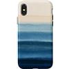 generic Custodia per iPhone X/XS Grafica costiera Blue Ocean Horizon