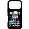 I Love Science Speak Fluent Sarcasm Scie Custodia per iPhone 17 Pro Amo la scienza e parlo fluente Sarcasmo Divertente Chimica nerd