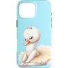 Swan Ballerina Duck Dancing Ballet Water Custodia per iPhone 16 Pro Max Swan Ballerina Anatra Balletto Danza Acquerello