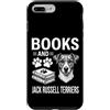 Funny Jack Russell Terrier And Book Desi Custodia per iPhone 7 Plus/8 Plus Libri e Jack Russell Terrier Divertente Jack Russell Terrier