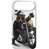Fox Republic Design Custodia per iPhone Air Grizzly Bear Riding Chopper Moto