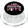 Vote Progressive I Am Woman Watch Me Voto Diritti delle Donne 2024 Elezione PopSockets PopGrip per MagSafe