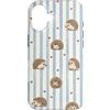 Boho Animal Lover Illustrations Custodia per iPhone 16 Carino Riccio Cuori e Strisce