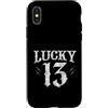 Merch Maniacs Custodia per iPhone X/XS Numero 13 FORTUNATO
