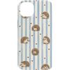 Boho Animal Lover Illustrations Custodia per iPhone 14 Plus Carino Riccio Cuori e Strisce