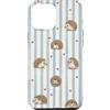 Boho Animal Lover Illustrations Custodia per iPhone 12 Pro Max Carino Riccio Cuori e Strisce