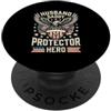 Cool And Funny Designs for Moms And Dads Husband Daddy Protector Hero PopSockets PopGrip Adesivo