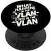 Network Engineer Designs Ingegneria di rete VLAN divertente PopSockets PopGrip Adesivo