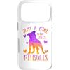 Just a Girl who Loves Pitbulls TS Gifts Custodia per iPhone 17 Pro Just a Girl Who Loves Pitbulls - Carino Pitbull amante del cane