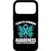 Tourette Syndrome Design For Awareness M Custodia per iPhone 17 Pro Max Tourette Support Teal Ribbon diversa sindrome di Tourette