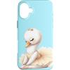 Swan Ballerina Duck Dancing Ballet Water Custodia per iPhone 16 Plus Swan Ballerina Anatra Balletto Danza Acquerello