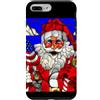 America Natale USA Custodia per iPhone 7 Plus/8 Plus Natale Americano Padre Natale Finestra della Chiesa USA