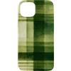 generic Custodia per iPhone 15 Plus Grafica Preppy Cottagecore Plaid Verde