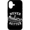 Funny Skeleton Never Better Halloween Sk Custodia per iPhone 17 Never Better Scheletro Bara Skull Funny Humor Skelet