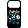 T1D Funny Diabetes Type 1 Awareness Wome Custodia per iPhone 17 Pro Max Diabete divertente di tipo 1 guerriero delle ragazze della principessa sbagliata