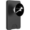 Miraculous Ladybug Silhouette Cat Noir Running (White) PopSockets PopWallet per MagSafe