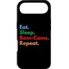 Rom-Com Lovers Club Custodia per iPhone Air Eat Sleep Rom-Coms Repeat per gli amanti della commedia romantica