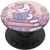 Bookish Grips Unicorn Book Lover Bookish Girls PopSockets PopGrip Adesivo