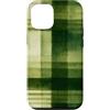 generic Custodia per iPhone 12/12 Pro Grafica Preppy Cottagecore Plaid Verde