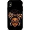 African American Black Culture Black Pri Custodia per iPhone X/XS Donne Afro Nere Leopardo Ragazza Afro-Americana Melanina