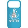 Winter by Content Design Studio Custodia per iPhone 17 Pro Max Inverno, gnomo di Natale nordico con pattini da ghiaccio