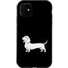 JustForDogLovers Custodia per iPhone 11 Bassotto carino, amante dei cani