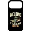 Ironworker For Ironsmith Wiring Welding Custodia per iPhone 17 Pro Max Saldatura, è come cucire con fuoco Citazione Steelworker Saldatore