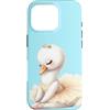 Swan Ballerina Duck Dancing Ballet Water Custodia per iPhone 16 Pro Swan Ballerina Anatra Balletto Danza Acquerello