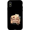 Inkwell Bloom Correspondence Custodia per iPhone X/XS Scrivi più Lettere Vintage
