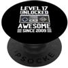 Retro Video Game Birthday Gamer Squad by Livello 17 Sbloccato Fantastico Dal 2009 Videogiochi Gamer PopSockets PopGrip Adesivo