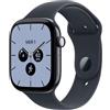 Apple Watch Series 12 GPS + Cellular 46 mm | Cassa in ceramica blu notturno con cinturino Sport blu marino - M/L