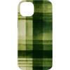 generic Custodia per iPhone 14 Plus Grafica Preppy Cottagecore Plaid Verde