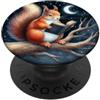 Bookish Grips Cute Squirrel Book Lover Bookworm PopSockets PopGrip Adesivo